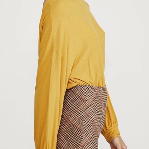Free People Shimmy Shake Top Color NWT Color: Untamed Gold - Picture 6 of 9